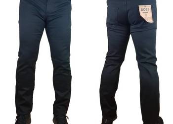 Męskie jeansy Hugo Boss Delaware Orange -Slim czarne W31/L32 oryg.