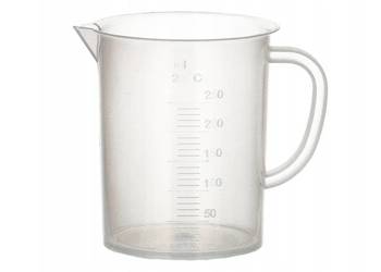 WYPRZEDAŻ Zlewka PP skalowana z uchem solina 250 ml x 10 szt
