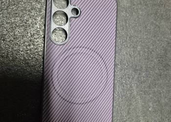 Etui magnetyczne z włókna węglowego Samsung galaxy s24 Fioletowe
