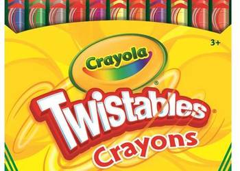 Crayola Zestaw Wykręcanych 12 Kolorowych Kredek Kredki