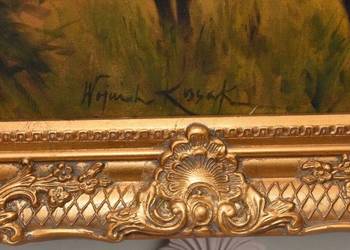 Wojciech Kossak - Ułan Żołnierz Na Koniu - Stary Polski Obraz Olejny