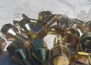Śruby kół M12 fiat 126p maluch PRL ORGINAŁ złoty ocynk