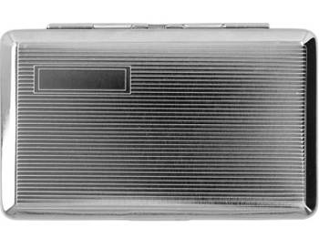 Metalowe Pudełko na Tytoń Susz Srebrne