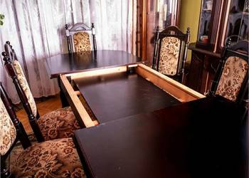 Stół rozkładany stylizowany solidny drewniany