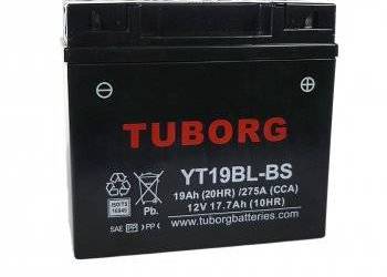 Akumulator Tuborg YT19BL-BS 12V 18.9Ah 250A P+