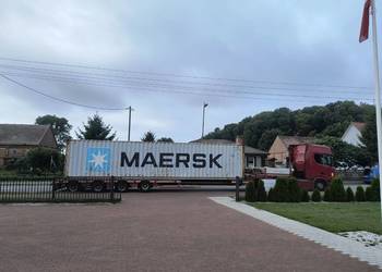 Kontener 40HC używany magazyn transport rozładunek