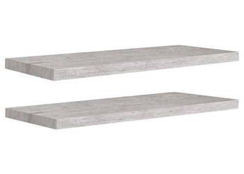 Półki ścienne 2 szt. szarość betonu 80 x 235 x 38 cm MDF WM-326601
