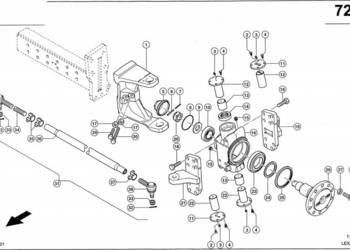 Claas Lexion 600 OBUDOWA 0007698061 (Oś kierowana 2,87m - 3,27m, przestawi…