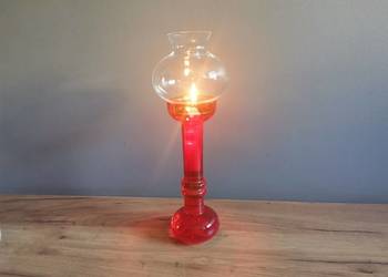 Stara lampa, świecznik, lampka wodna HSG Ząbkowice, Jan Sylwester Drost PRL