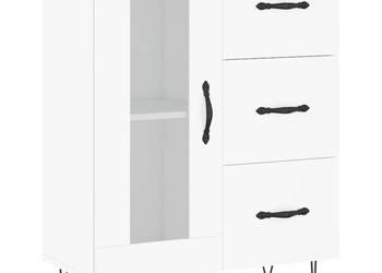 Szafka biała 695x34x90 cm materiał drewnopochodny WM-828036