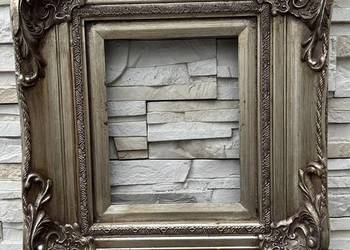 Rama rzeźbiona drewniana złota