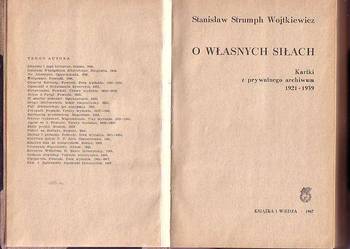 (5924) O WŁASNYCH SIŁACH (KARTKI Z PRYWATNEGO ARCHIWUM 1921