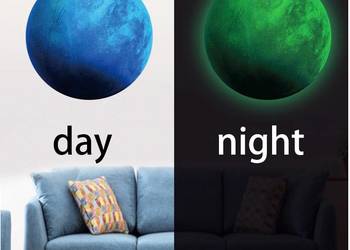 Nocne niebo fluorescencyjne | Neptun + 50 Gwiazd