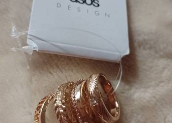 ASOS/ Zestaw 4x pierścionek/obrączka / NOWY
