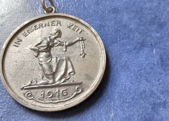 Stare monety Medal I wojna światowa Złota darowizna 1916 Niemcy / 131
