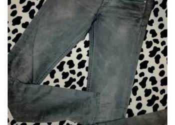 H&M szare spodnie dżinsowe rurki dżinsy skinny jeans. Rozm.25 _ Xs /s