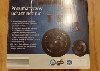 Pneumatyczny udrażniacz rur DURO – jak nowy, kompletny zestaw