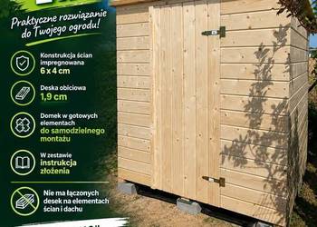 Domek drewniany narzędziowy