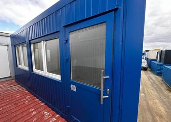 KONTENER BIUROWY SOCJALNY MIESZKALNY PODWÓJNY DUO 6x6