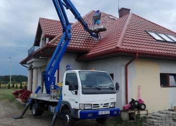 Wycinka drzew gałęzi zrębkowanie mycie prace wysokościowe z podnośnika