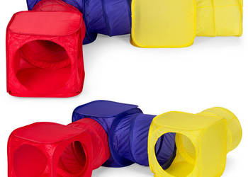 Namioty dla dzieci samorozkładalne plac zabaw 6 elementów tunele kostki IP…