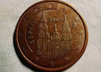 Hiszpania, 5 Euro Cent, 2007, Madrid