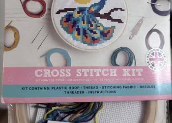 Simply Make Zestaw do haftu krzyżykowego . Średnica koła 12cm