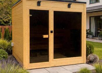 SAUNA OGRODOWA CUBE LUX 2,2 x 2,2m