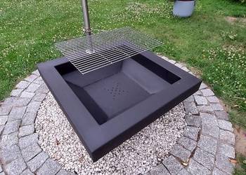 Palenisko ogrodowe 85x85 wykonane z grubych materiałów