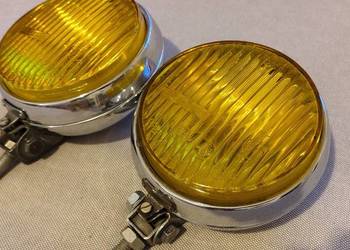 ŁADNE ŻÓŁTE HALOGENY PAL SKODA S100 105  FIAT 125P GARBUS FSO MALUCH 126P
