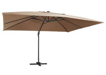 vidaXL Parasol wiszący z LED i aluminiowym słupkiem, 400x300 cm(SKU:47007)