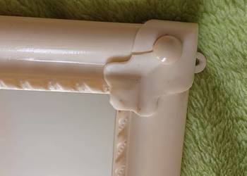 lustro z czasów PRLU scienne 47cm/42,5 rama plastyczna