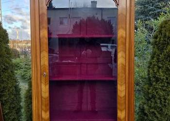 Witryna / biblioteczka orzechowa z końca XIX wieku. (nr 9292)