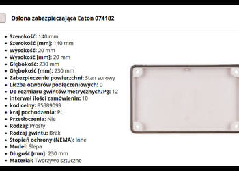 Osłona zabezpieczająca Eaton F3A-0