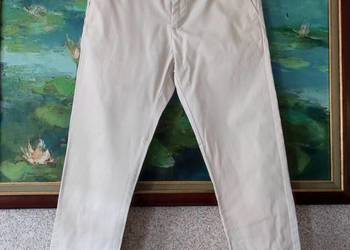 Zara spodnie comfort casual dżinsowe letnie damskie  bawełniane safari
