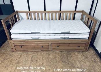 IKEA HEMNES Lite drzewo Łóżko Leżanka z 2 szufladami, 2 materace Transport