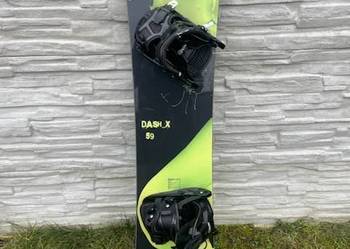 !!! DESKA SNOWBOARD DASH 159 burton nitro 160 + FLOW jak NOWA !!!