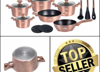Zestaw garnków Zilner Rose Gold z powłoką granitową 15 el. – ZILNER ZL-8517