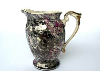 Pękaty mlecznik marmurek Tułowice fioletowo srebrny kolor PRL design retro