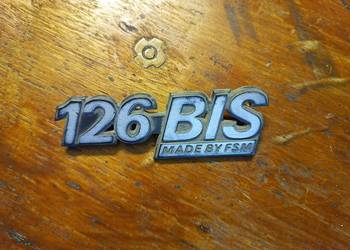 Emblemat logo znaczek 126 Bis Fiat dywaniki tapicerka