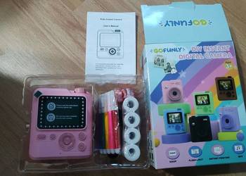 dziecięcy aparat cyfrowy z funkcją natychmiastowego druku marki Gofunly.
