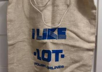 Torba płócienna LOT lata 80