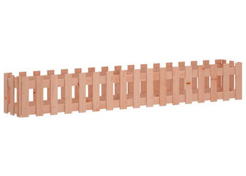 Rabata ogrodowa z płotkiem 200x30x30 cm drewno daglezjowe WM-832505