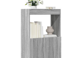 Wysoka szafka szary dąb sonoma 63x33x100 cm WM-855102