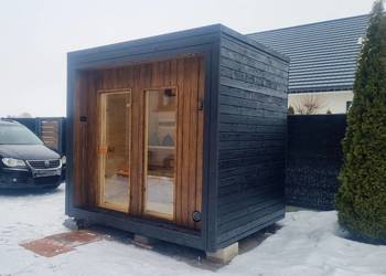 Sauna Ogrodowa Zewnętrzna. Piec Harvia 9KW