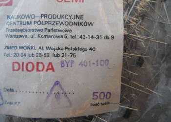 Dioda BYP 401-100 Unitra Cemi Nowe 1A 100V