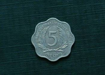 Państwa Wschodniokaraibskie - 5 centów, 1981r