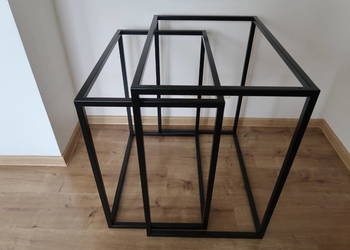 Zestaw ram stolików kawowych wsuwanych loft metal 2w1