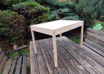 Stolik dziecięcy lita sosna bezbarwny