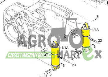 87345874, 47108583, 1-32-573-235, 1-32-573-020 SIŁOWNIK PODNOŚNIKA CNH